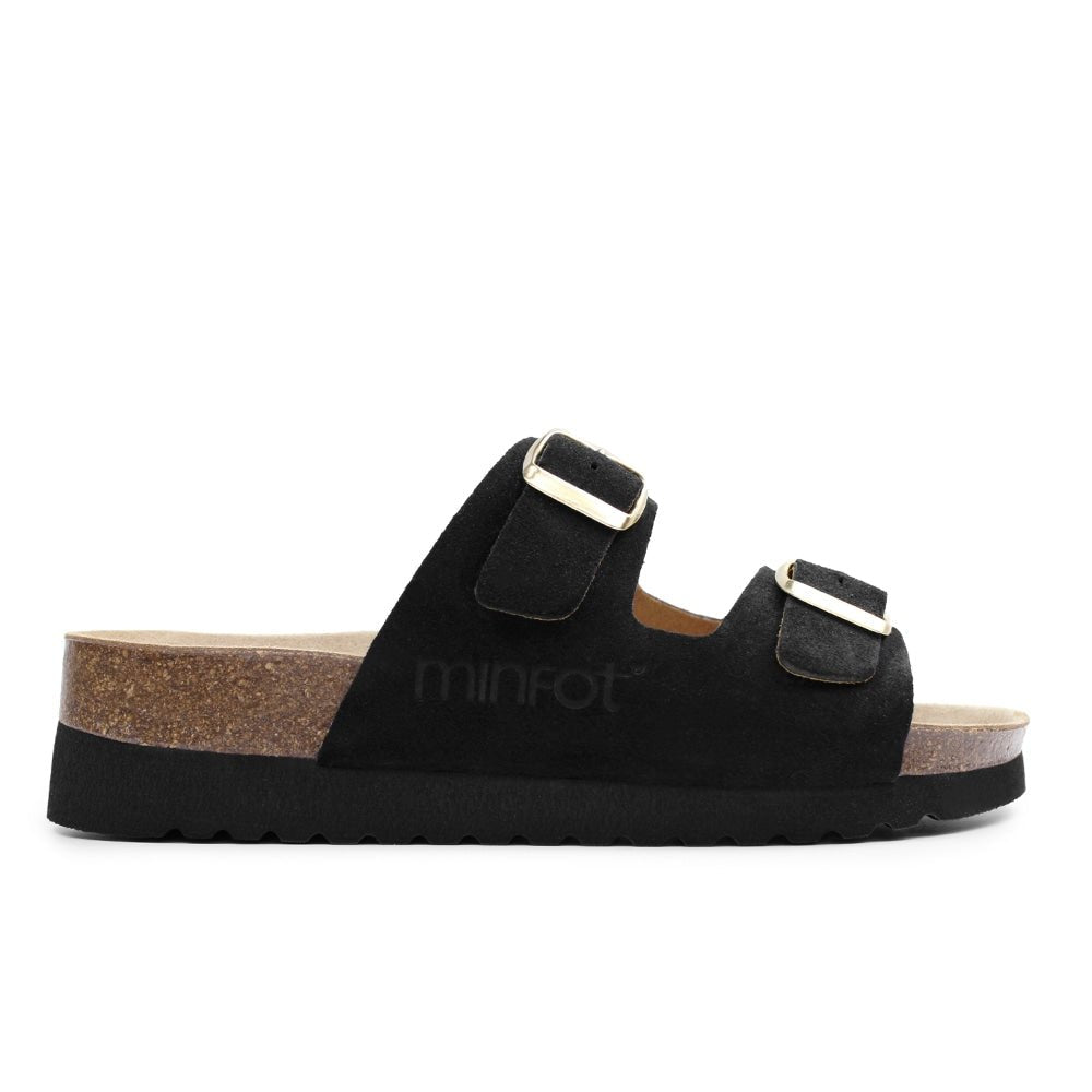 Minfot Moa Sandaler Dam Bio Mocka Nero