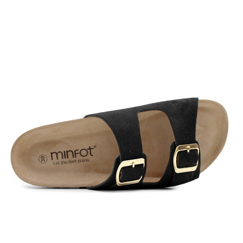 Minfot Moa Sandaler Dam Bio Mocka Nero