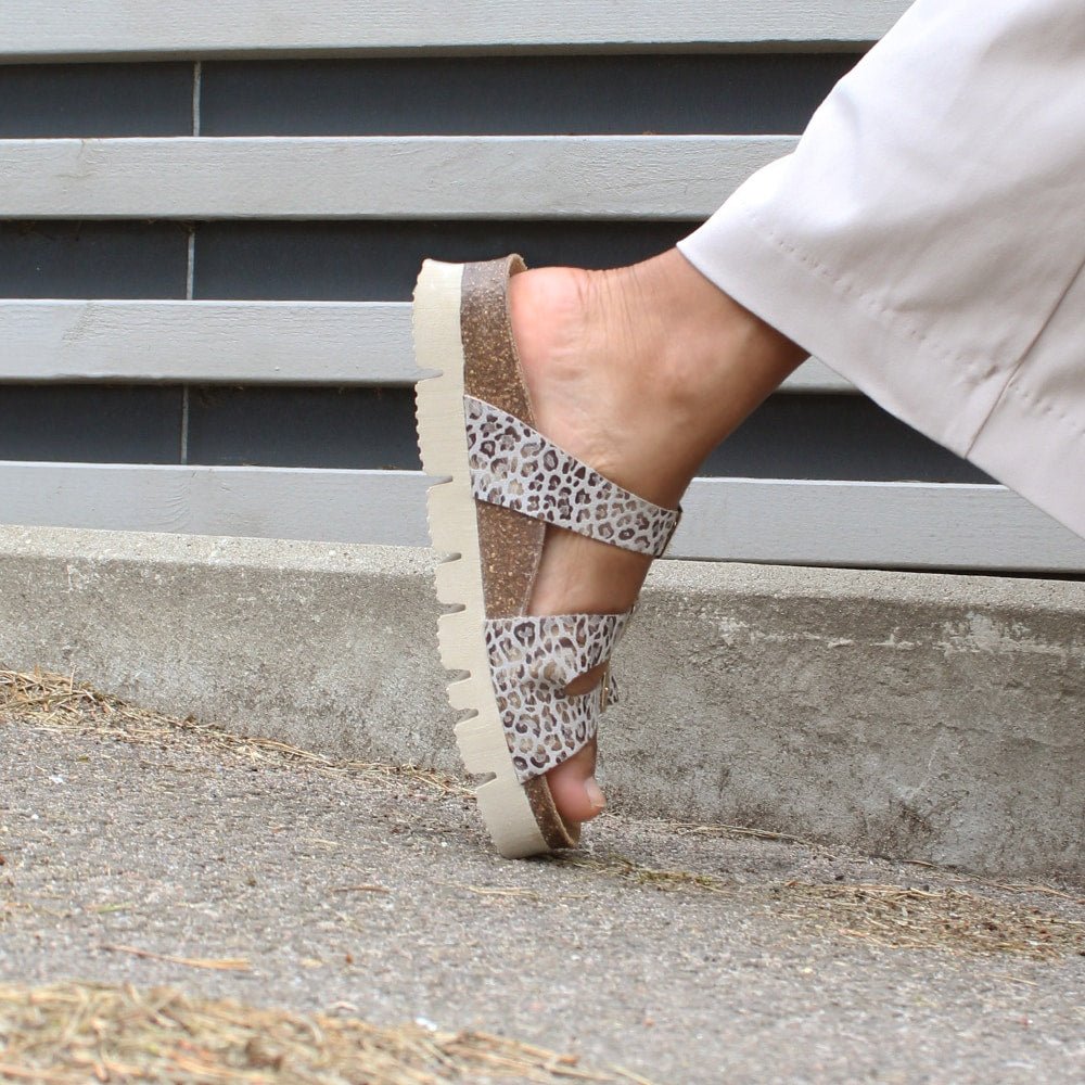 Produktbild 11 - Minfot Sandaler Upstep Lux Leopard Beige