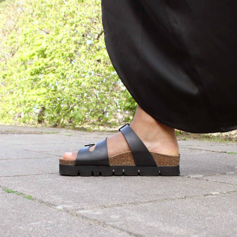 Minfot Upstep Lux Sandaler Dam Svart