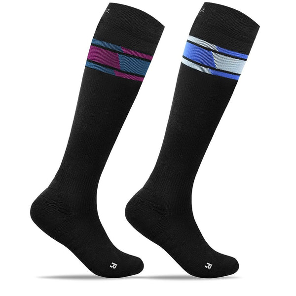Minfot Sport Kompressionsstrumpor Lyocell Speed Svart 2-pack