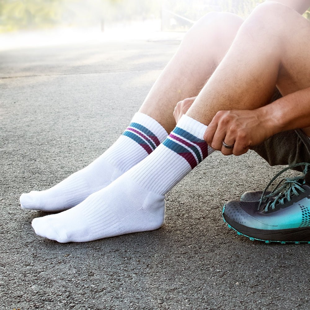 Produktbild 3 - Minfot-Sportstrumpor-Lyocell-Race-3-pack-vita-strumpor