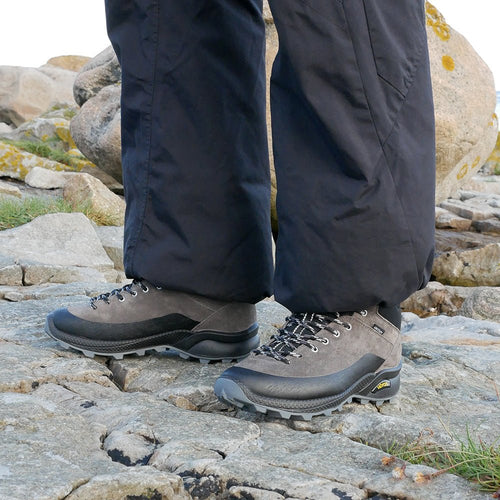 Minfot Step Mid Kängor Unisex Vattenavvisande TEX Mocka Stone