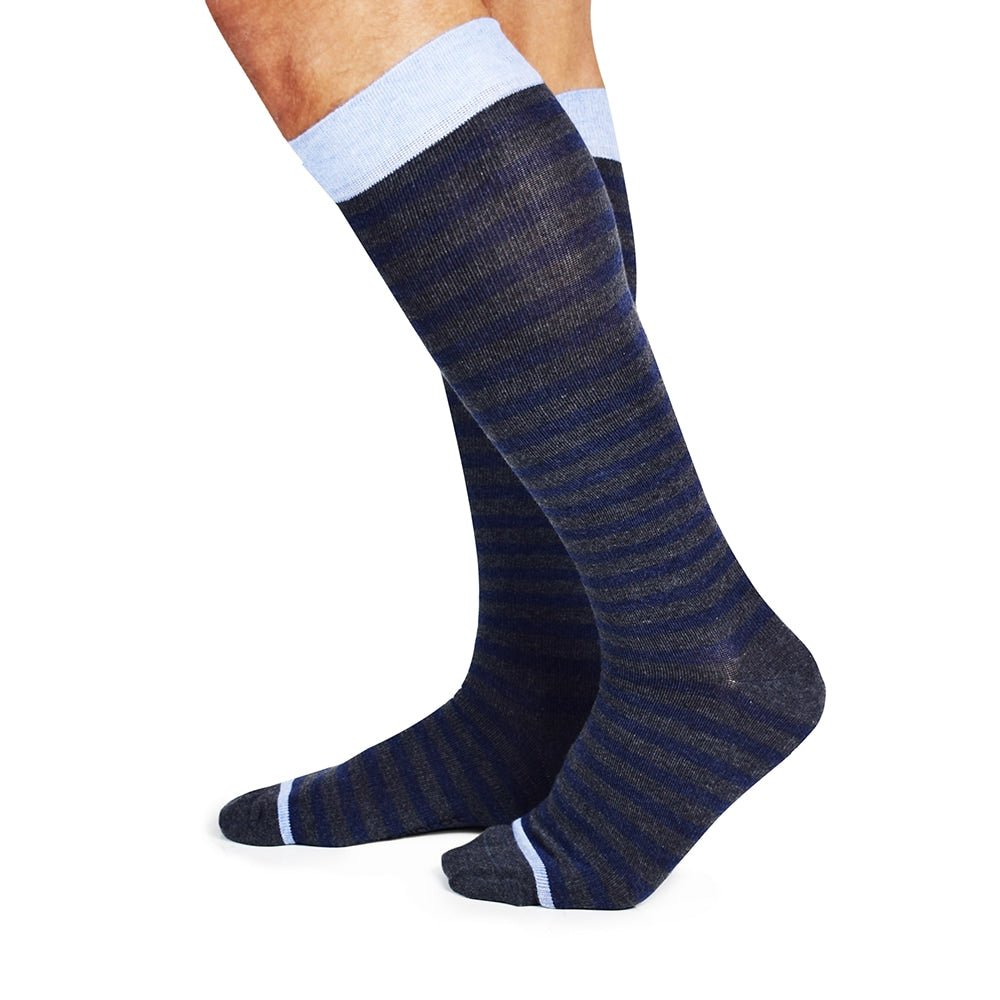 Minfot Stödstrumpor Bomull Eco Line Grey 1-pack