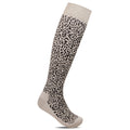Minfot Stödstrumpor Ekologisk Bomull Leopard Beige 1-pack
