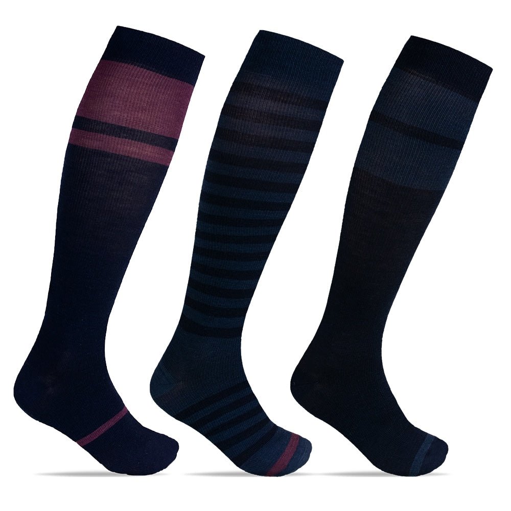 Minfot-Stodstrumpor-Merinoull-Midnight-3-pack