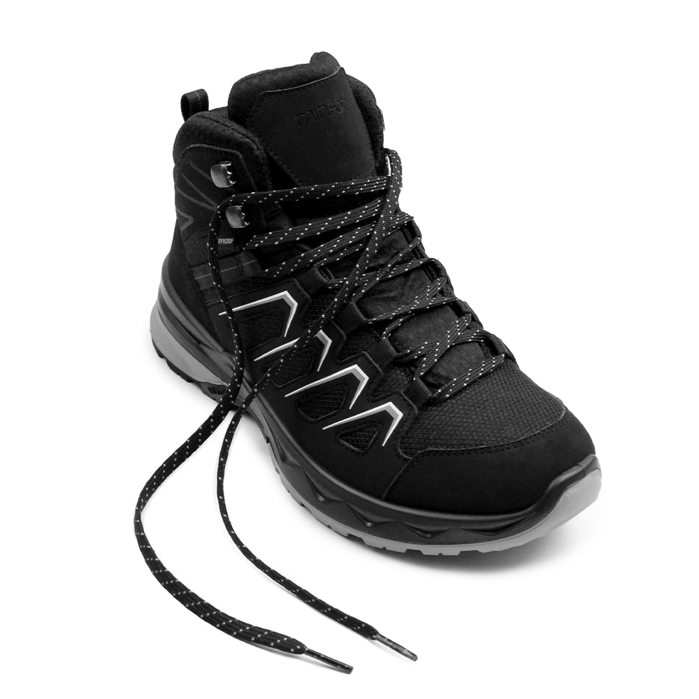 Minfot Stride Mid Skor Unisex Vattentät TEX Svart