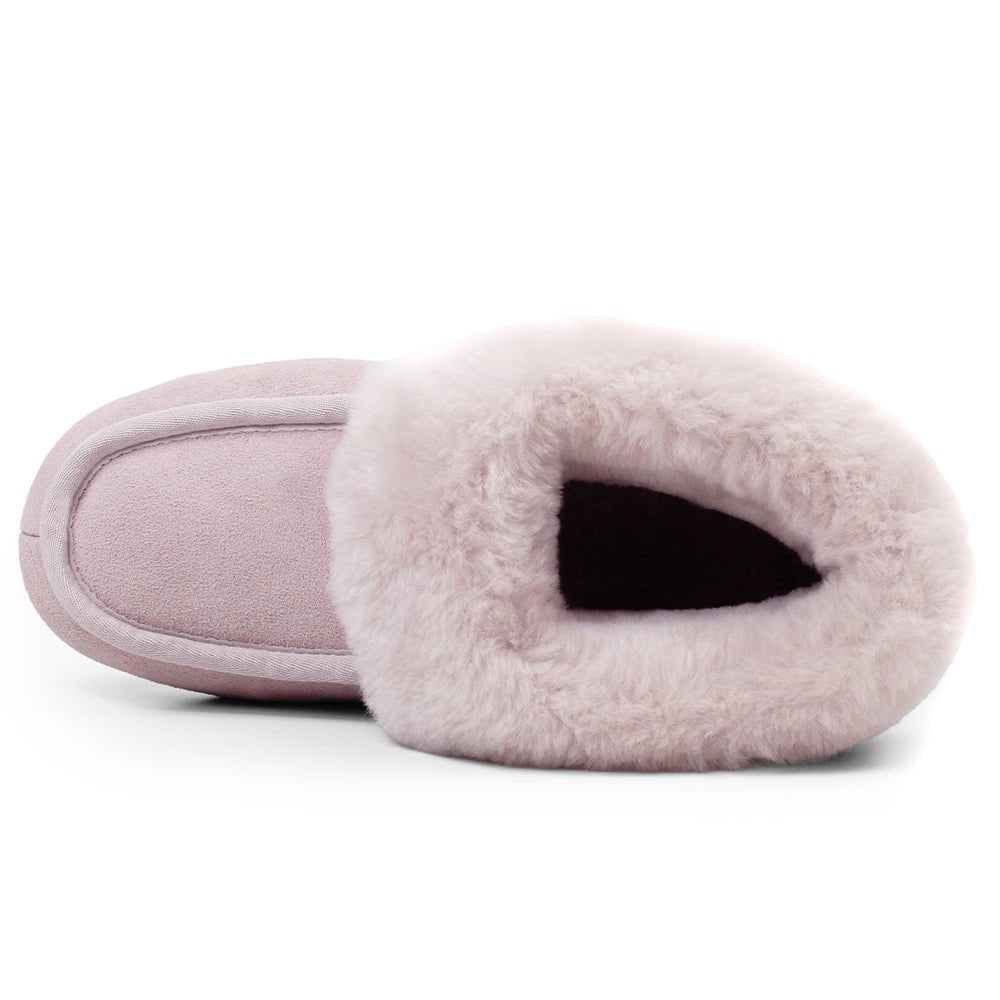 Minfot Fårskinnstofflor Sunne Rose Mocka