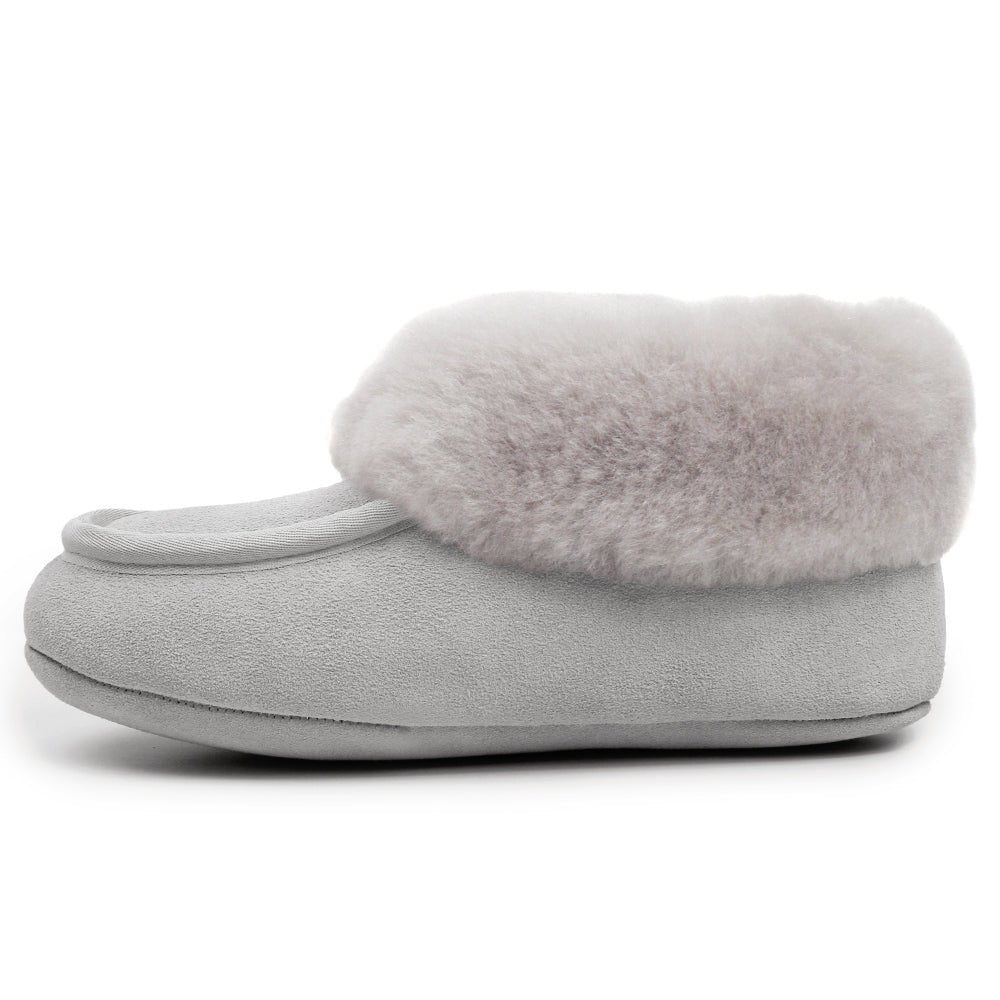 Produktbild 4 - Minfot Fårskinnstofflor Sunne Ljusgrå