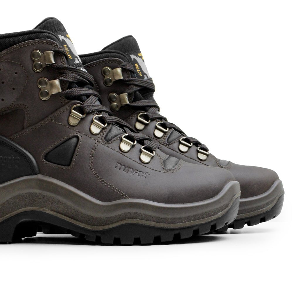 Minfot Trekker Vandringskängor Unisex Vattenavvisande TEX Läder Brun