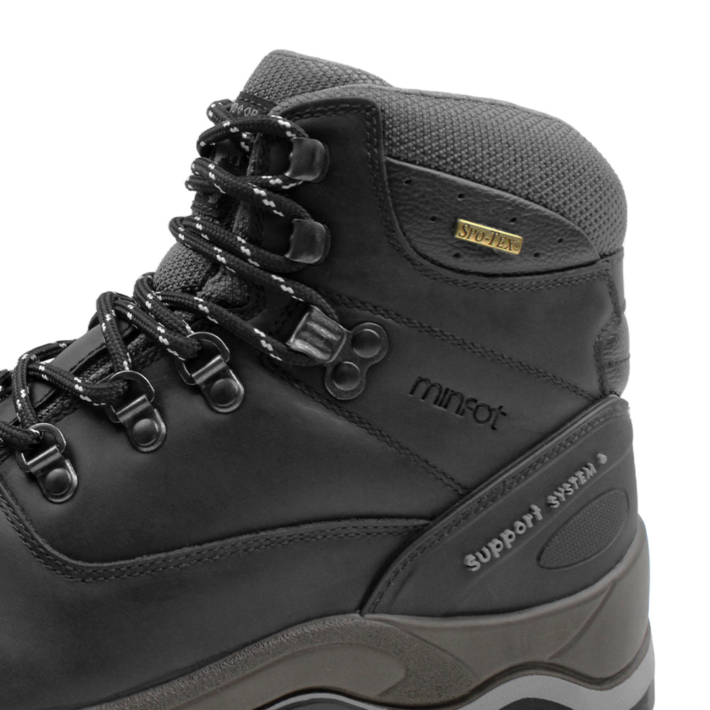 Produktbild 10 - Minfot Trex Vandringskängor Vattentät TEX Läder Svart