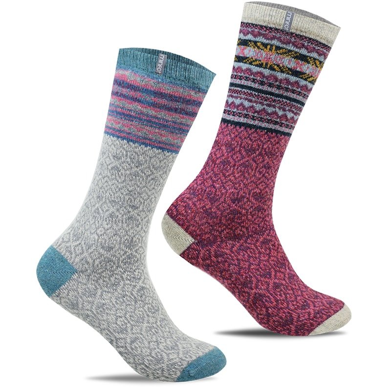 Minfot Ullstrumpor Mys Multi 2-pack