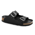 Minfot Uni Bred Biosandal Skinn Svart