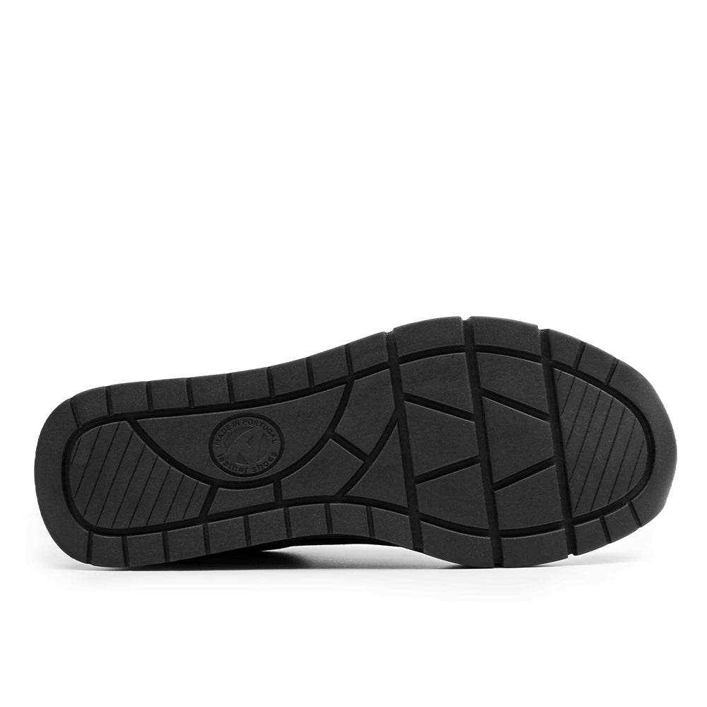 Minfot Vei Sneaker Stretch Nubuck Svart Oxid