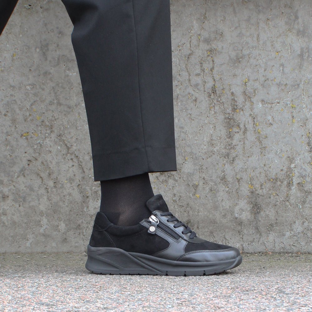 Produktbild 14 - Minfot Vei Sneaker Stretch Nubuck Svart Oxid