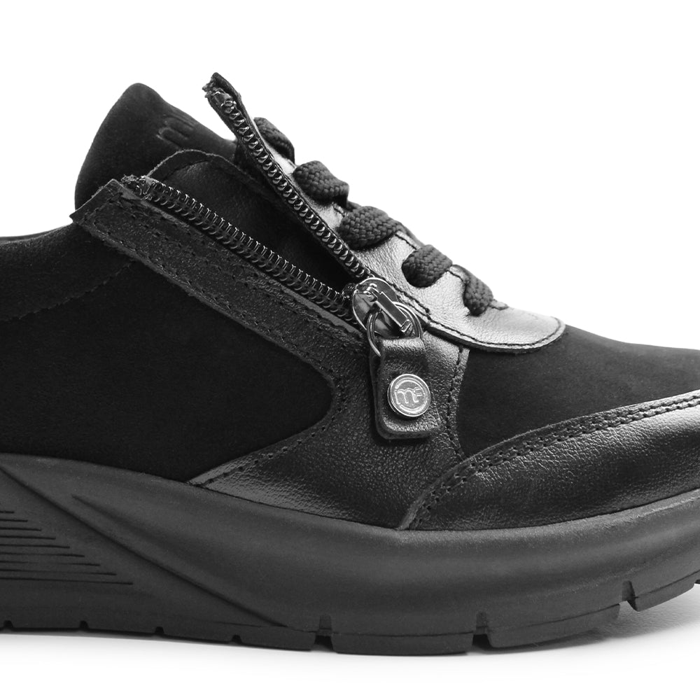 Produktbild 9 - Minfot Vei Sneaker Stretch Nubuck Svart Oxid