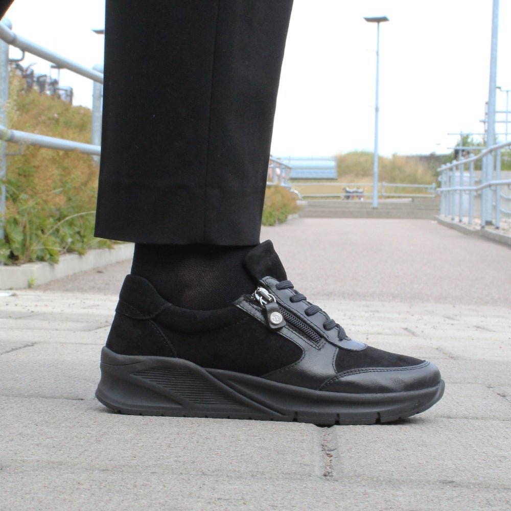 Produktbild 2 - Minfot Vei Sneaker Stretch Nubuck Svart Oxid