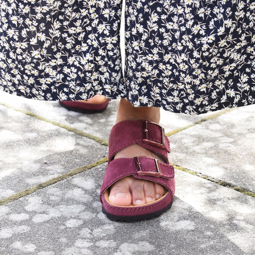 Minfot Sandaler Voss Mocka Vinröd