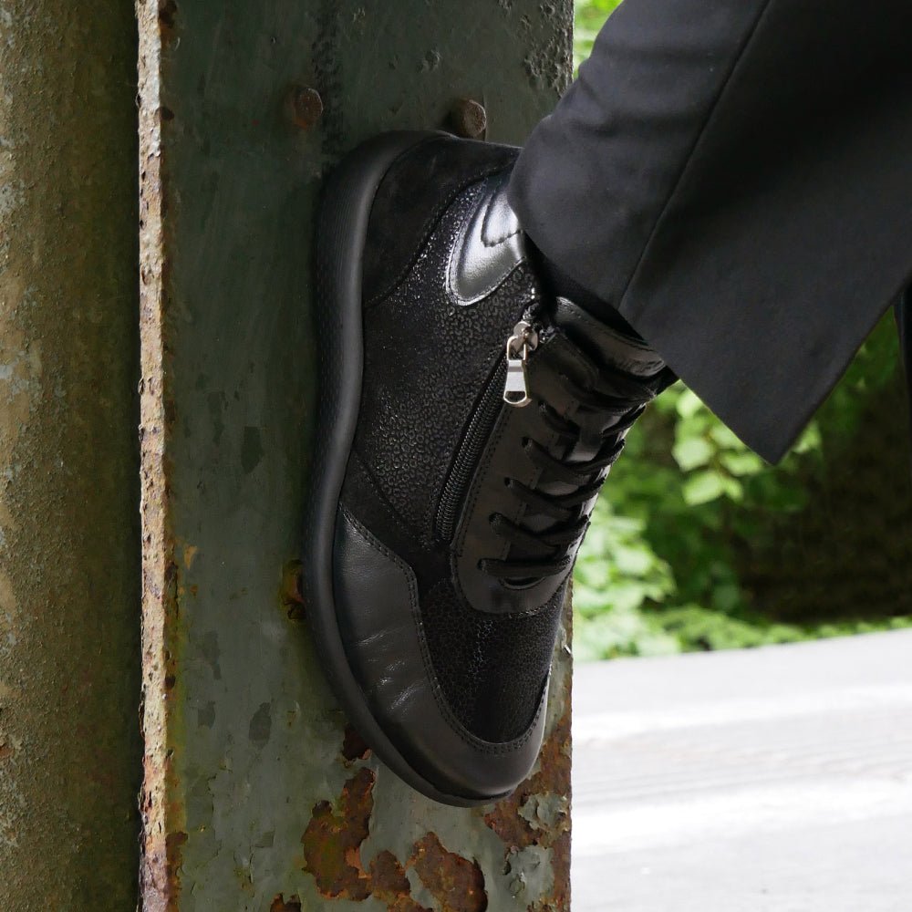 Produktbild 14 - Minfot Way Hög Sneaker Bred Stretch Svart