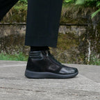 Minfot Way Hög Sneaker Bred Stretch Svart
