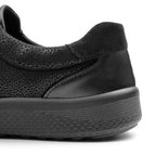 Minfot Way Sneaker Bred Stretch med kardborre Svart