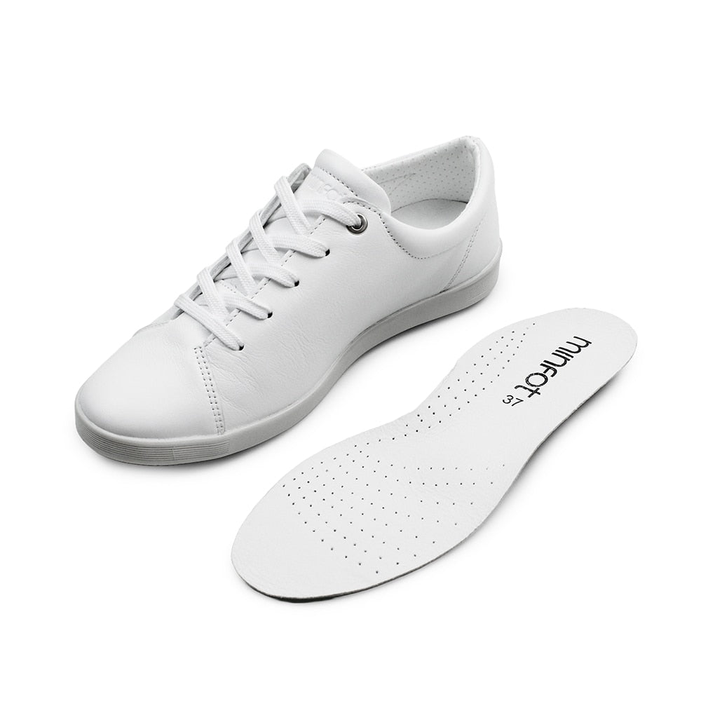 Minfot Aveny Sneaker Dam Skinn Vit