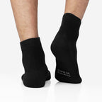 Minfot Bambustrumpor Quarter Svart 5-pack
