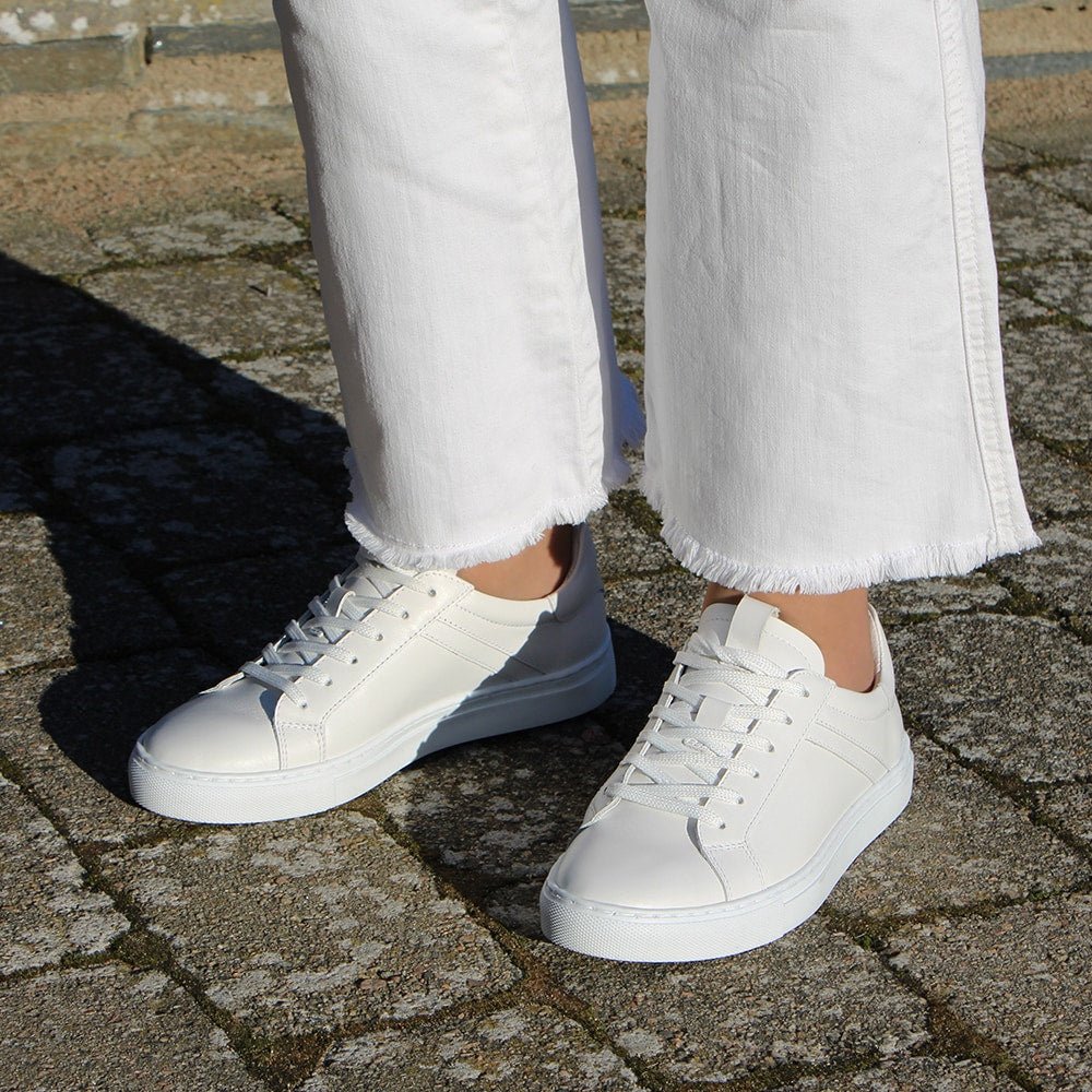 Minfot Comfort Sneakers Skinn Vit