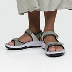 Minfot Nyhamn Sandaler Dam Green Beige