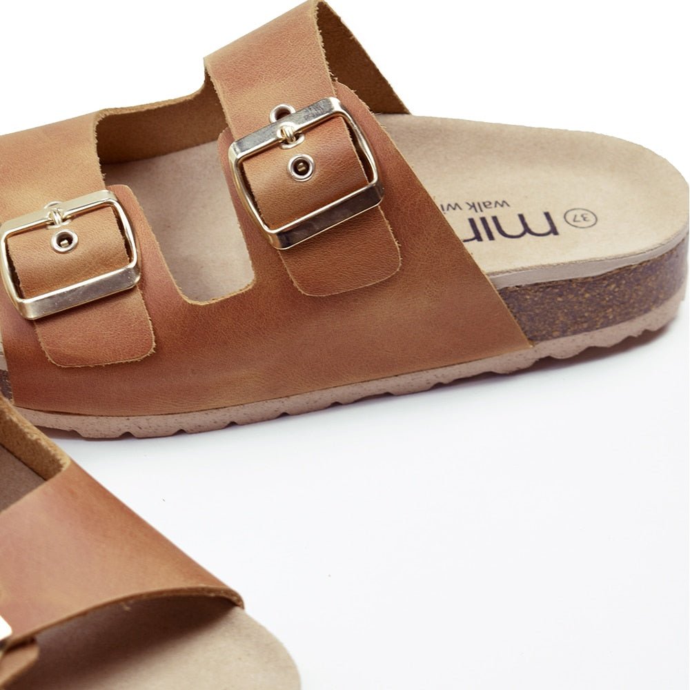 Minfot Sandaler Primo Soft Ayo Läder Cognac