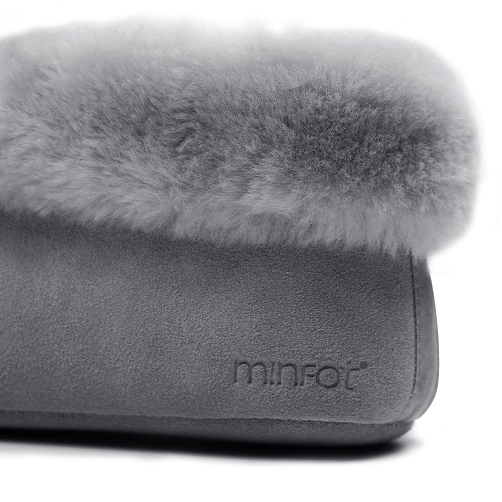 Minfot Fårskinnstofflor Sunne Grå Mocka