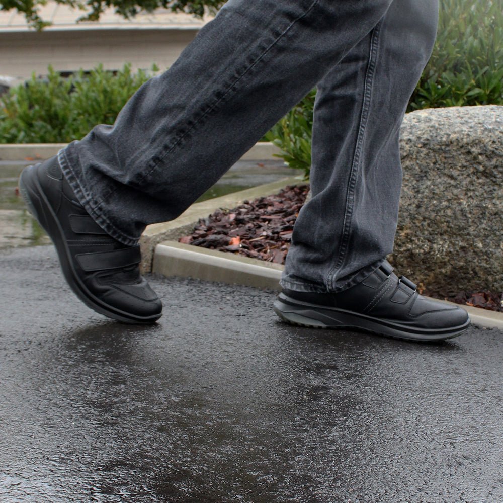 Produktbild 13 - Minfot Grip Skor med Kardborre TEX Skinn Svart