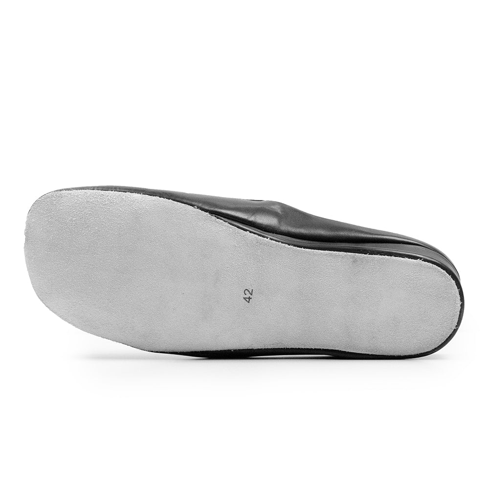 Produktbild 6 - Minfot Herrtofflor Tage Läder Svart