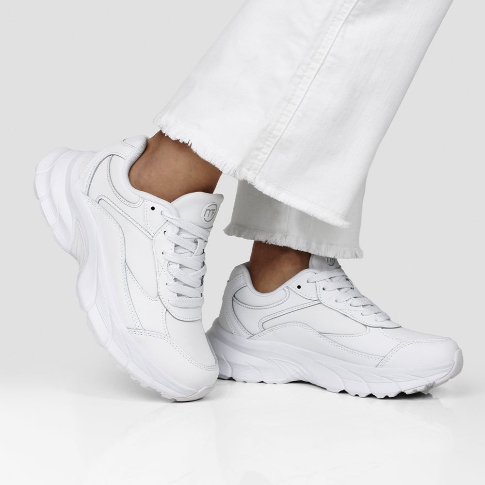 Minfot Sneaker Joy Dam Läder Vit