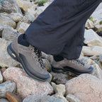 Minfot Step Mid Kängor Unisex Vattenavvisande TEX Mocka Stone