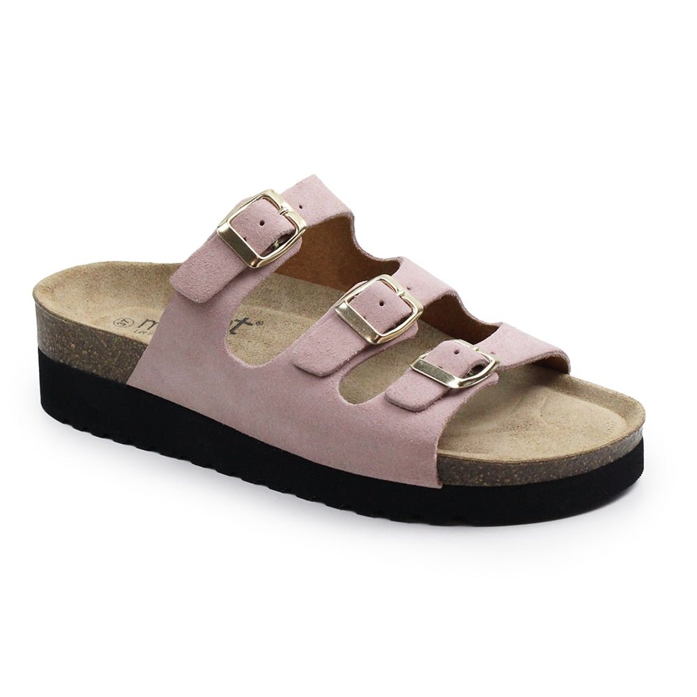 Minfot Sandal Mjuk Bio Ljusrosa Mocka