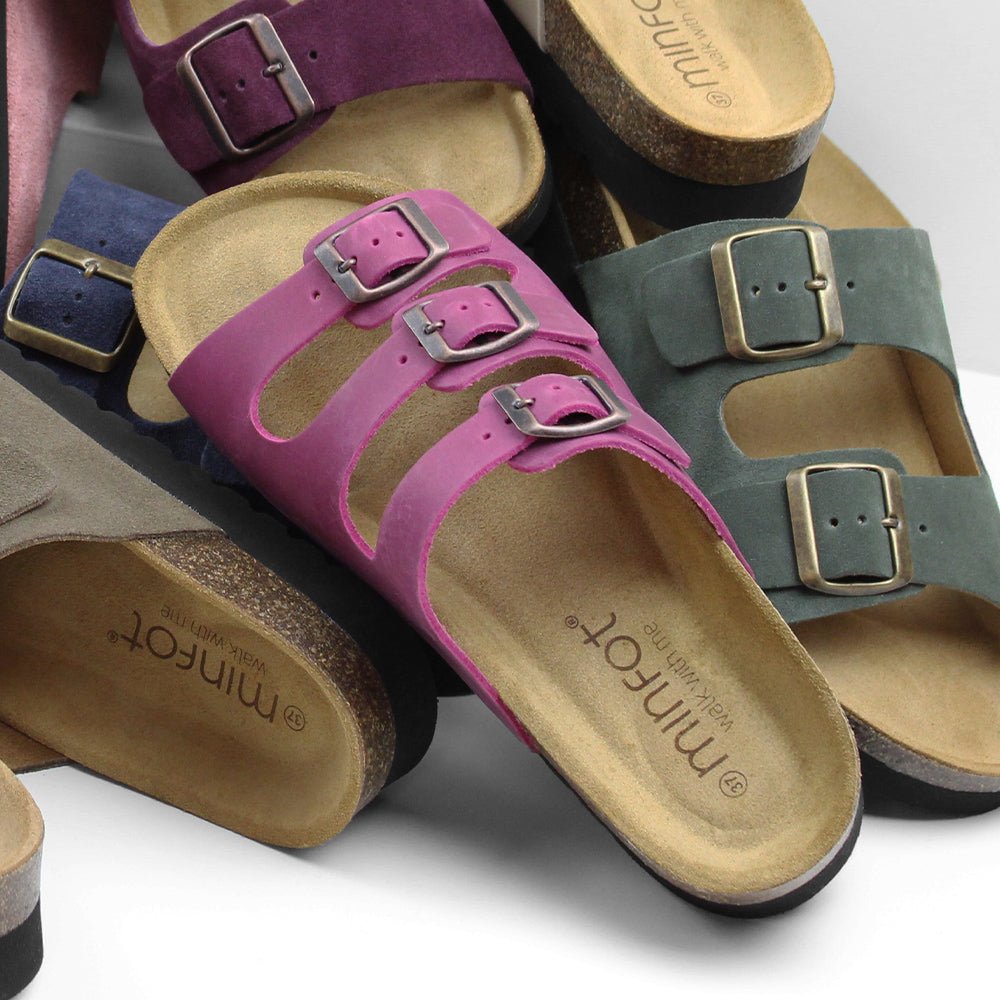 Produktbild 11 - Minfot Sandaler Bio Skinn Fuxia