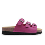 Minfot Lo Biosandaler Dam Skinn Anatomisk 3-remmar Fuxia