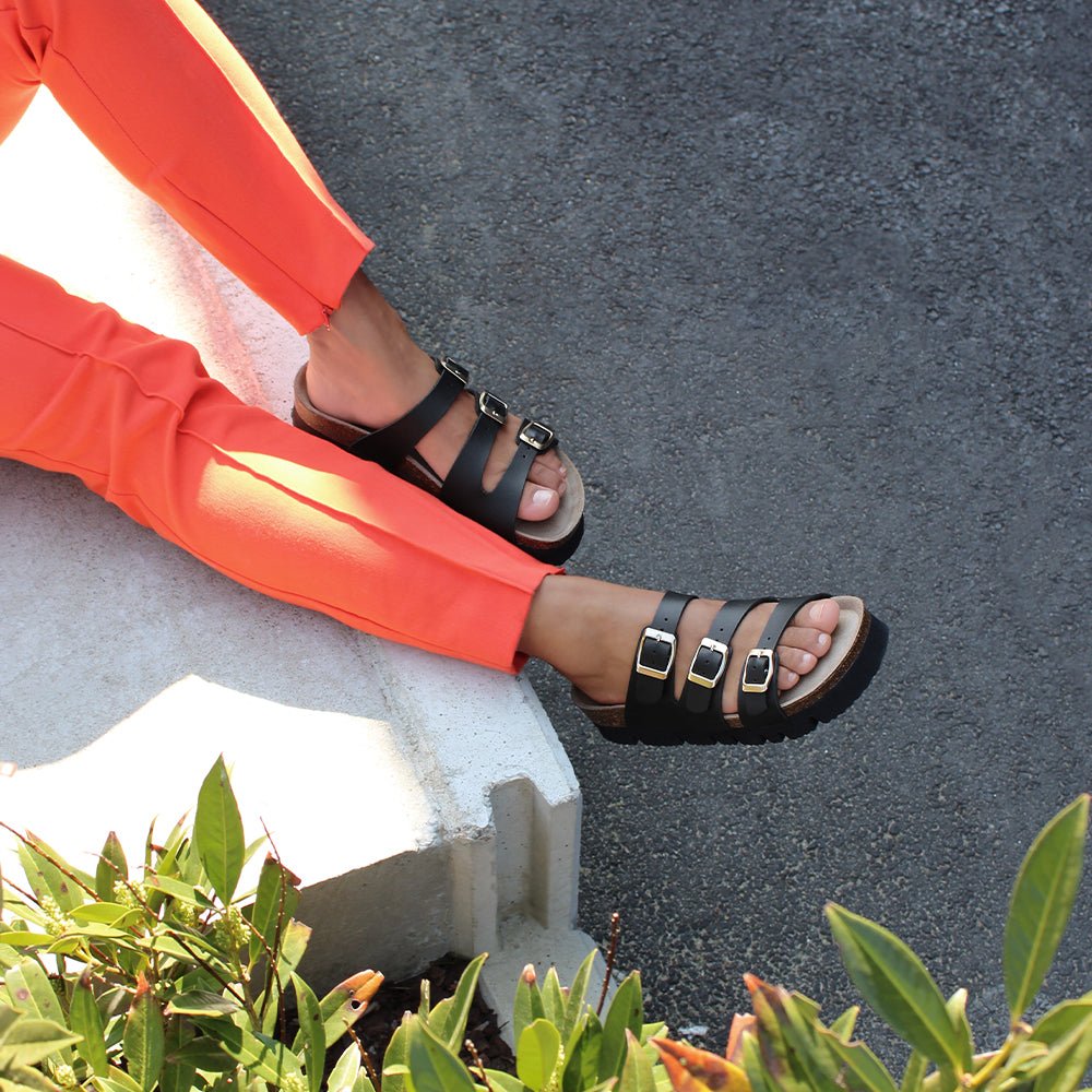 Minfot Upstep Lux Sandaler Dam Svart