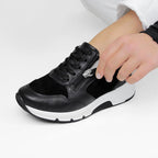 Minfot Softrole Lux Sneakers Dam Stretch Svart
