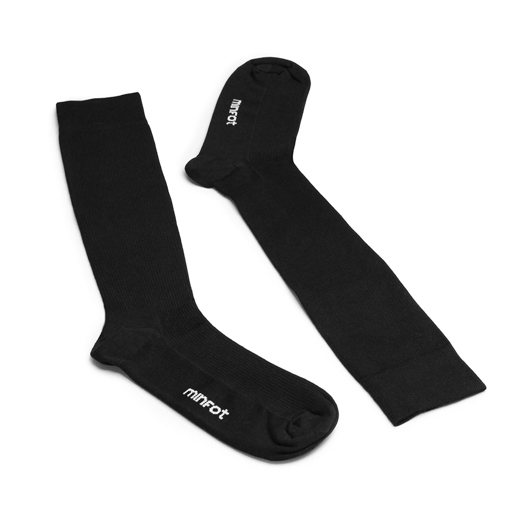 Produktbild 4 - Minfot Stödstrumpor Bomull Eco Svart 1-pack