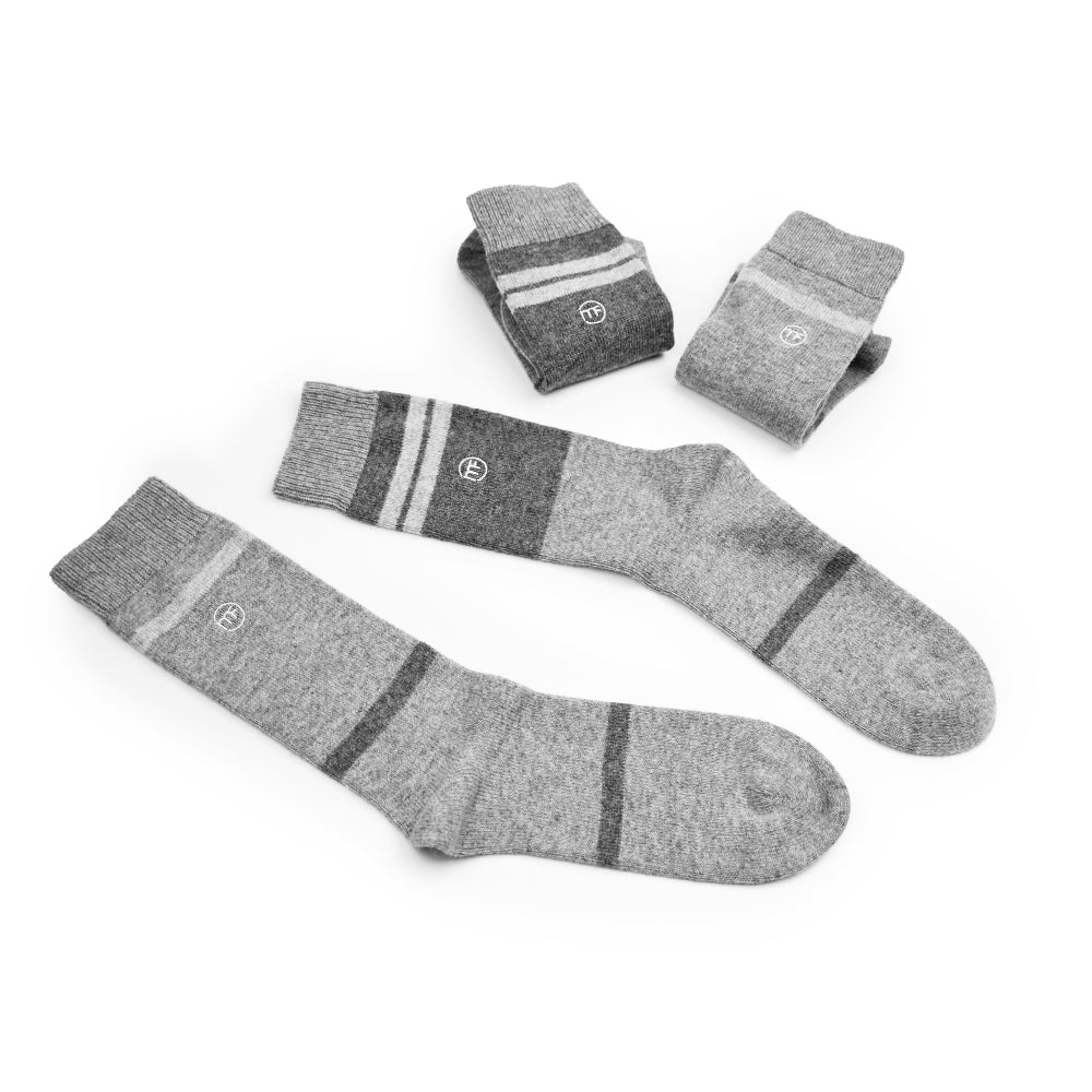 Produktbild 2 - ullsockar-gråa-minfot-strand