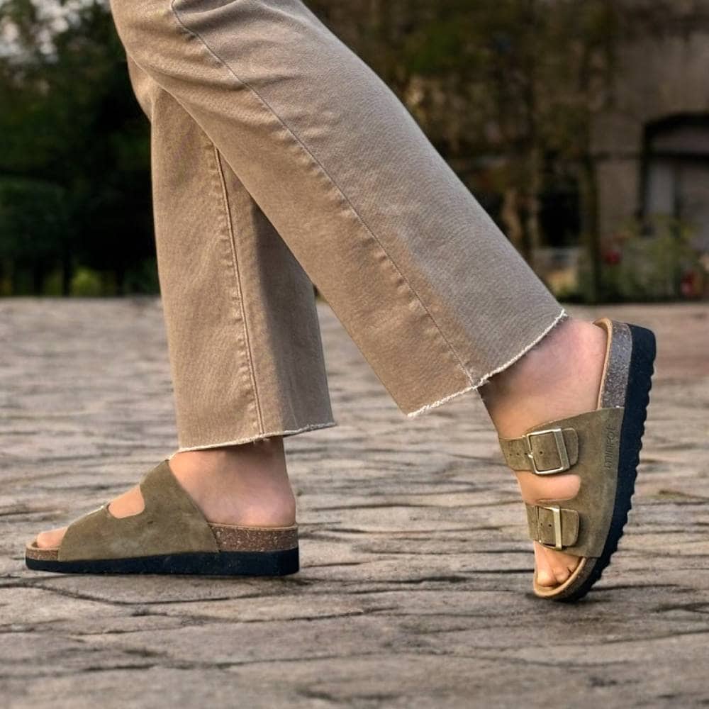 Produktbild 12 - Minfot Sandaler Mjuk Bio Moa Mocka Olivgrön