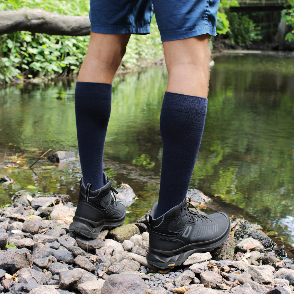 Minfot Stödstrumpor Merinoull Navy 1-pack