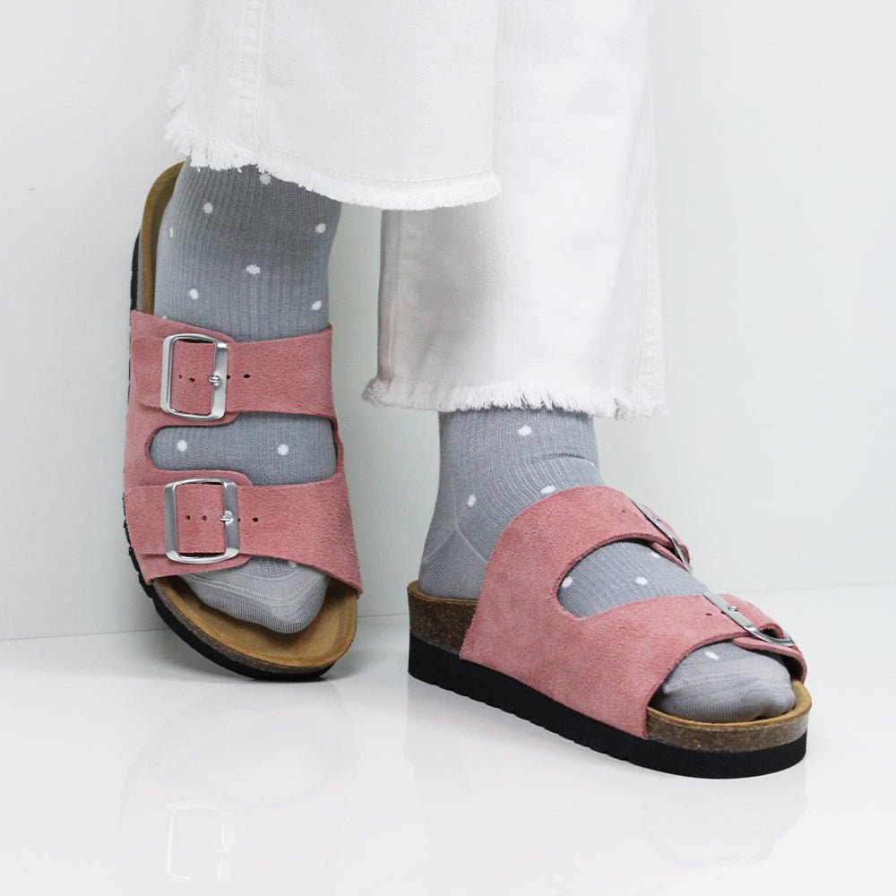 Minfot Moa Sandaler Dam Mjuk Bio Mocka Antik Rosa