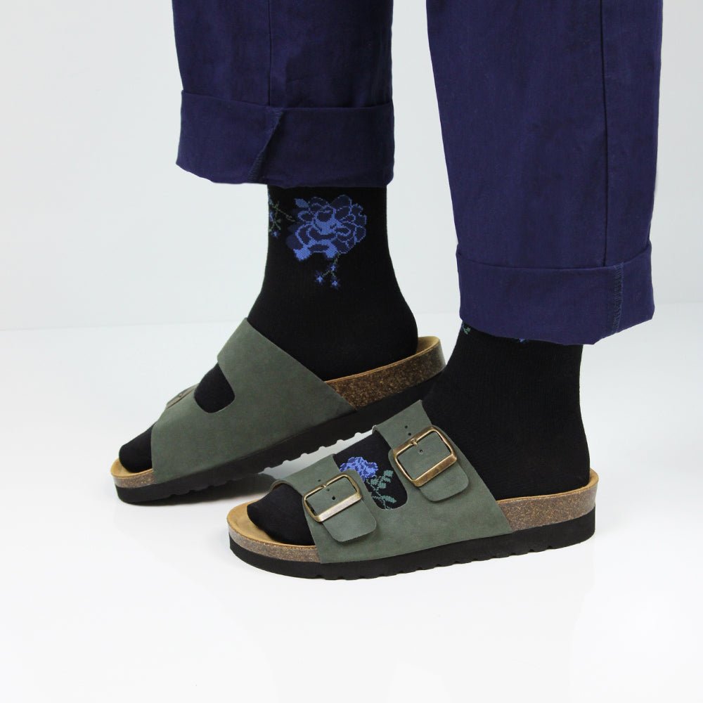 Minfot Moa Sandaler Dam Bio Mocka Grön