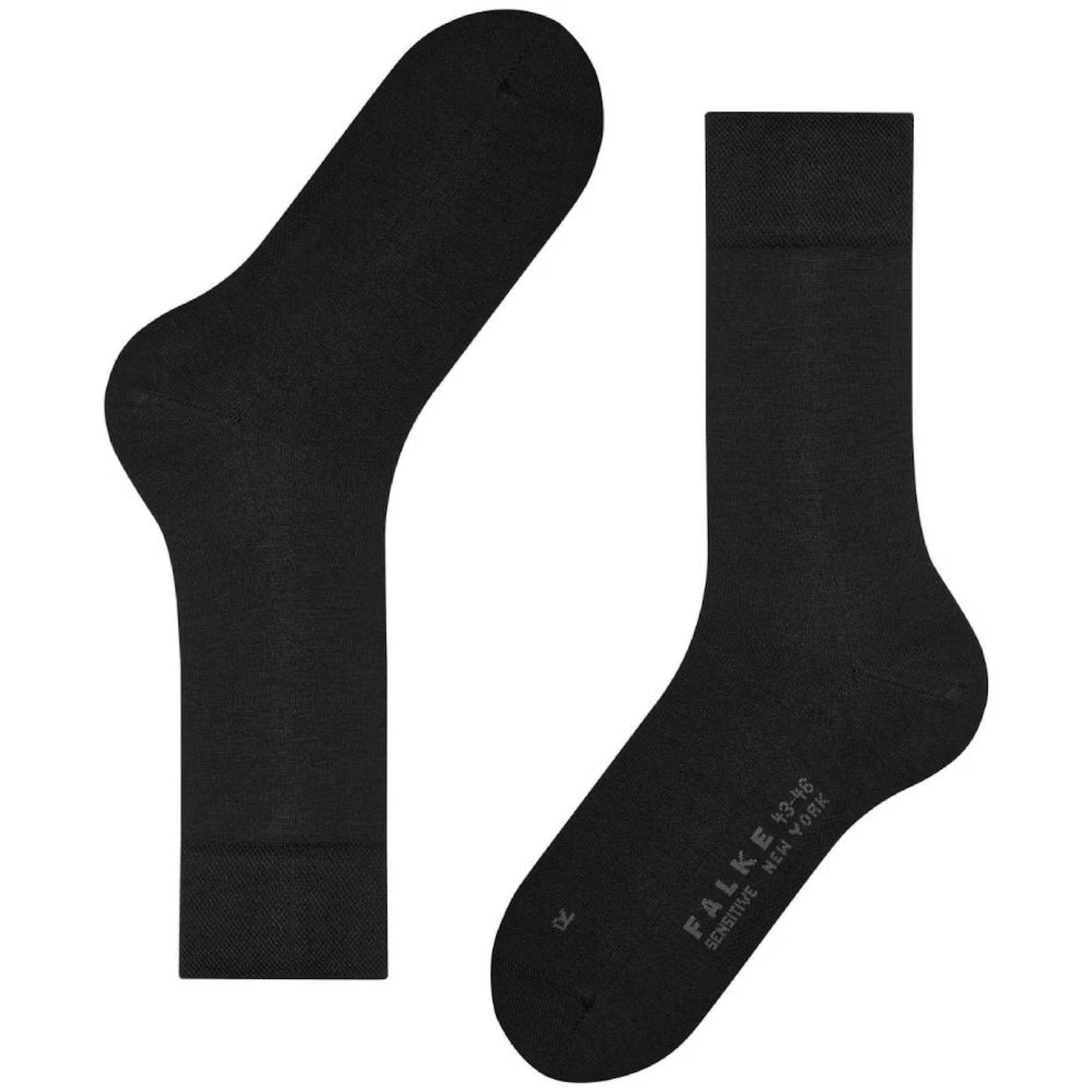Falke Sensitive New York Strumpor Dam Svart 1-pack