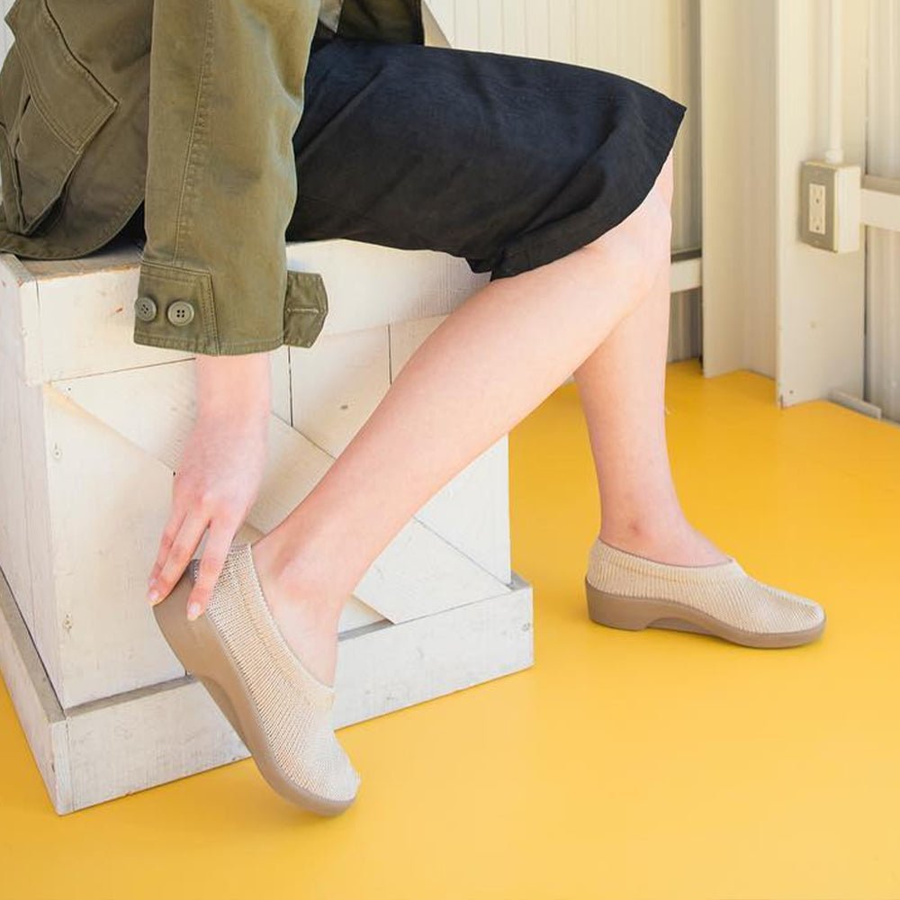 Produktbild 7 - Arcopedico New Sec Tygskor Beige