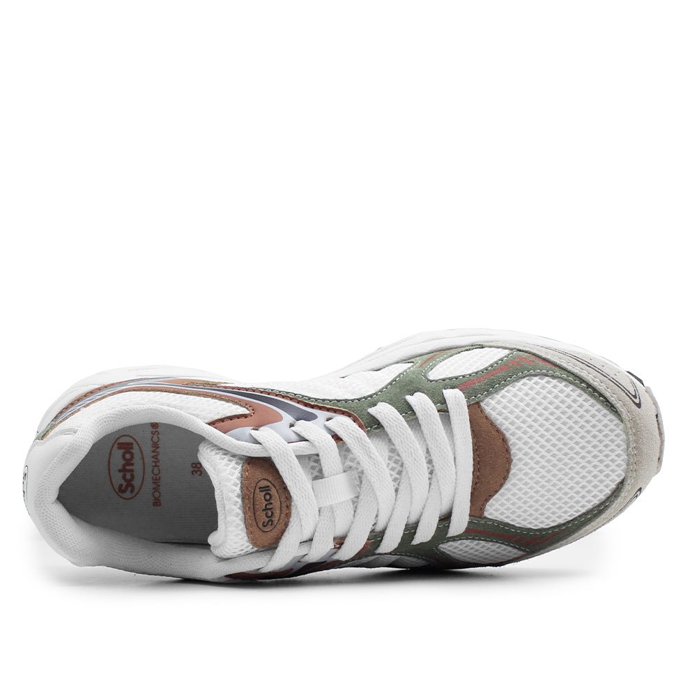 Scholl Skor Biomechanics New Sprinter Offwhite Khaki