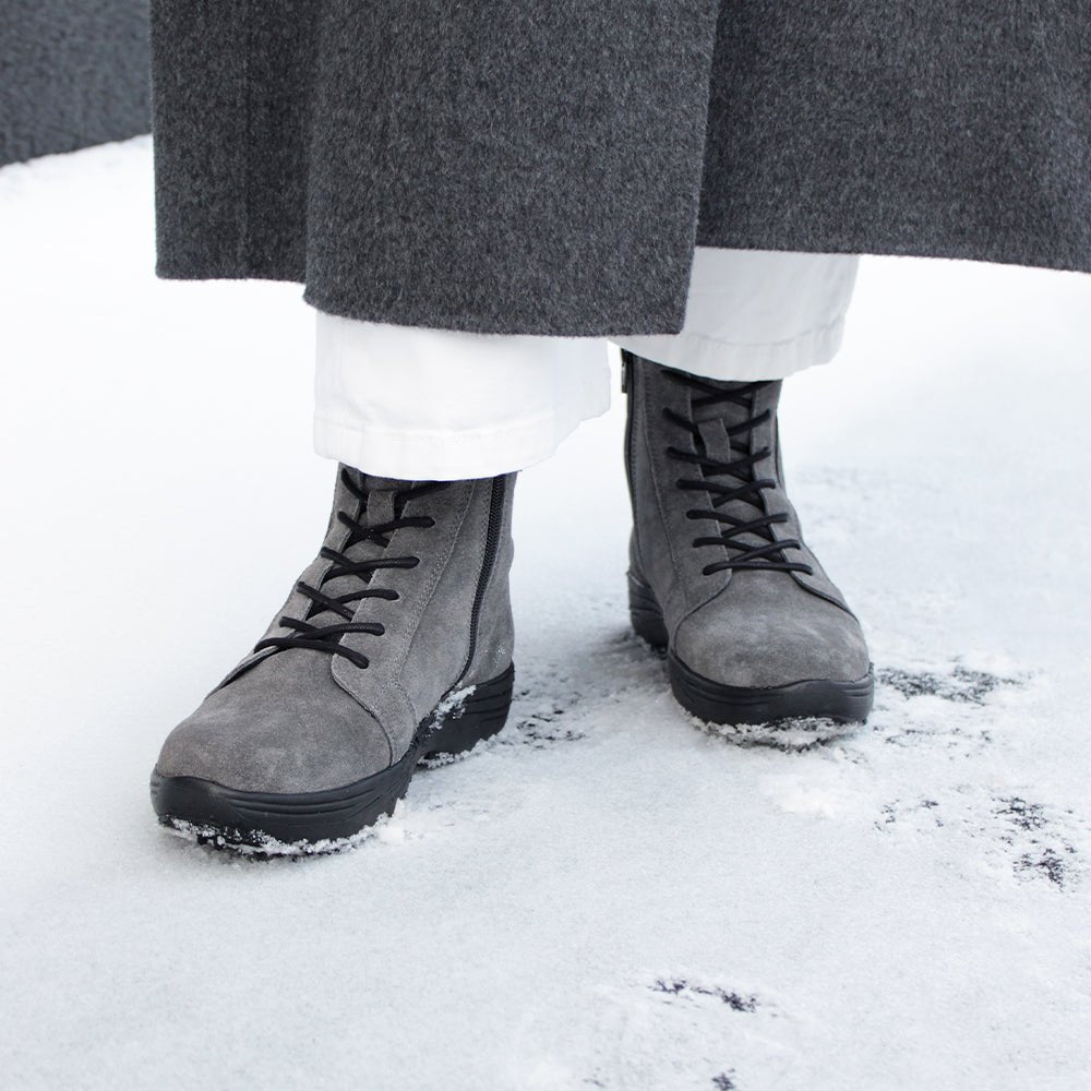 Minfot Kängor Nora Dam Mocka Antracitgrå